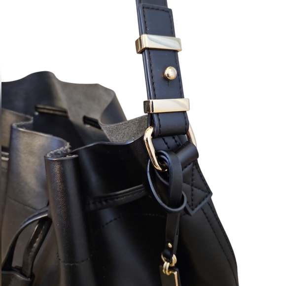 Vince Camuto Leather Leila Drawstring Bucket Bag - Picture 4 of 10